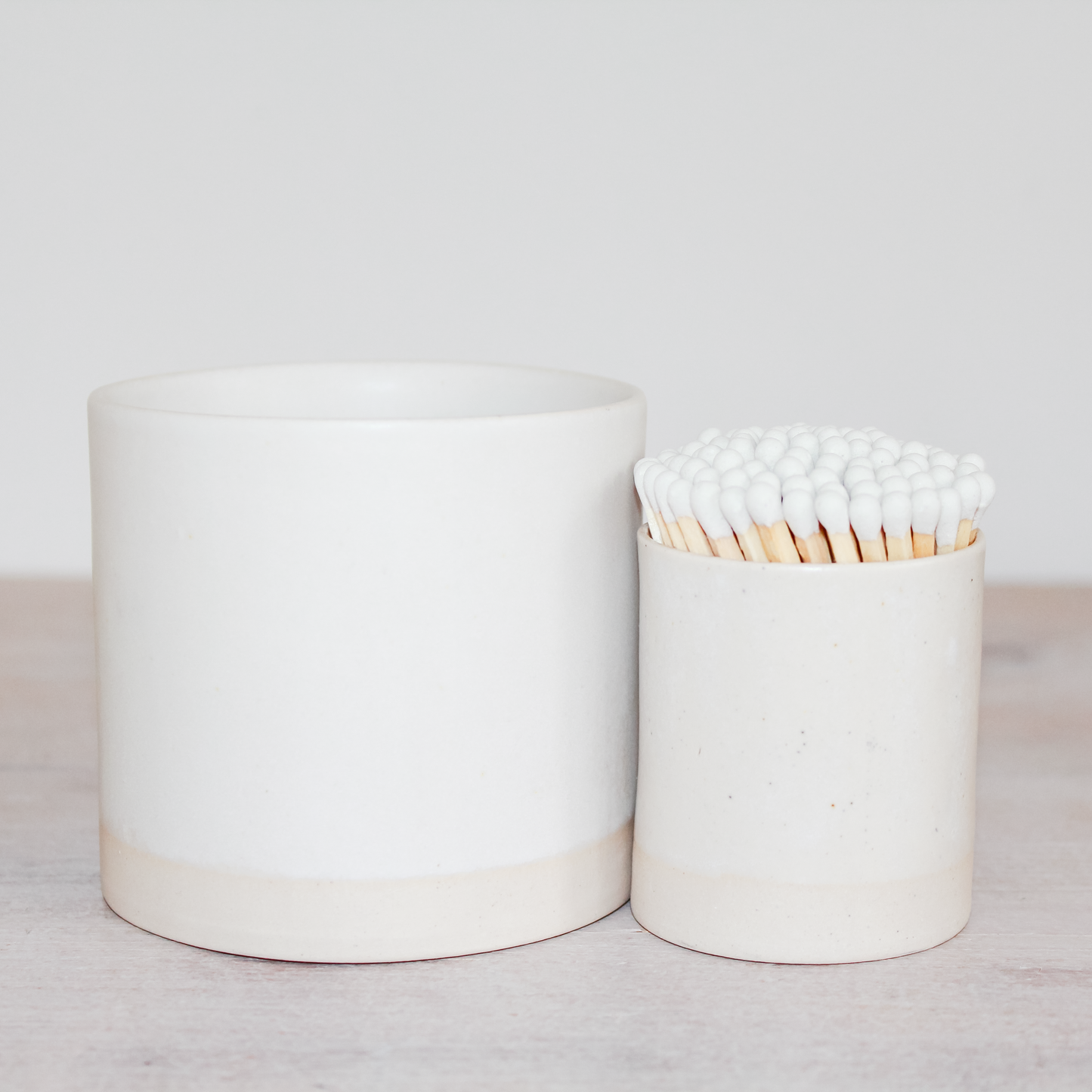 Marshmallow Regular Refillable Candle Pot + Refill Gift Set