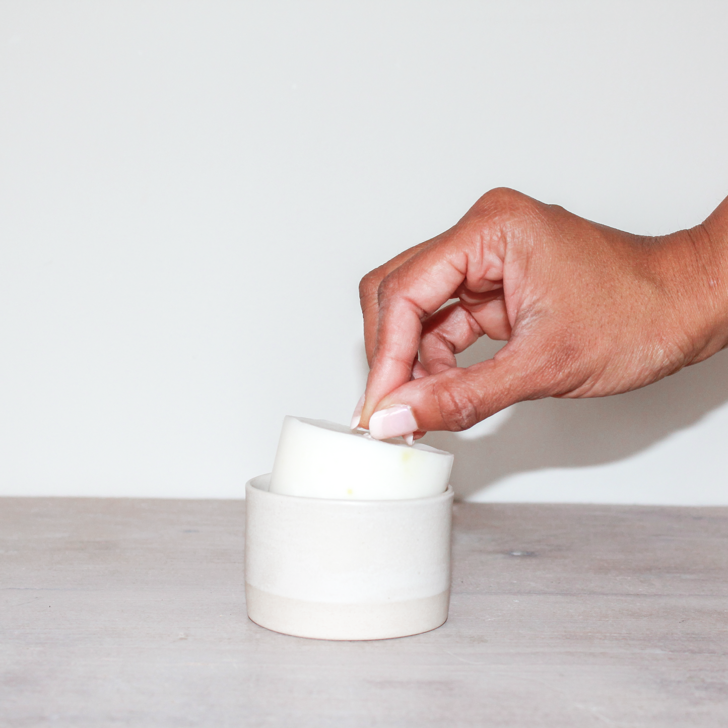 Marshmallow Mini Refillable Candle Pot + Refill