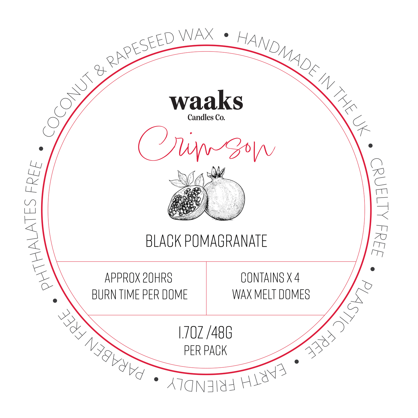 Crimson | Wax Melts ( Pack of 4)