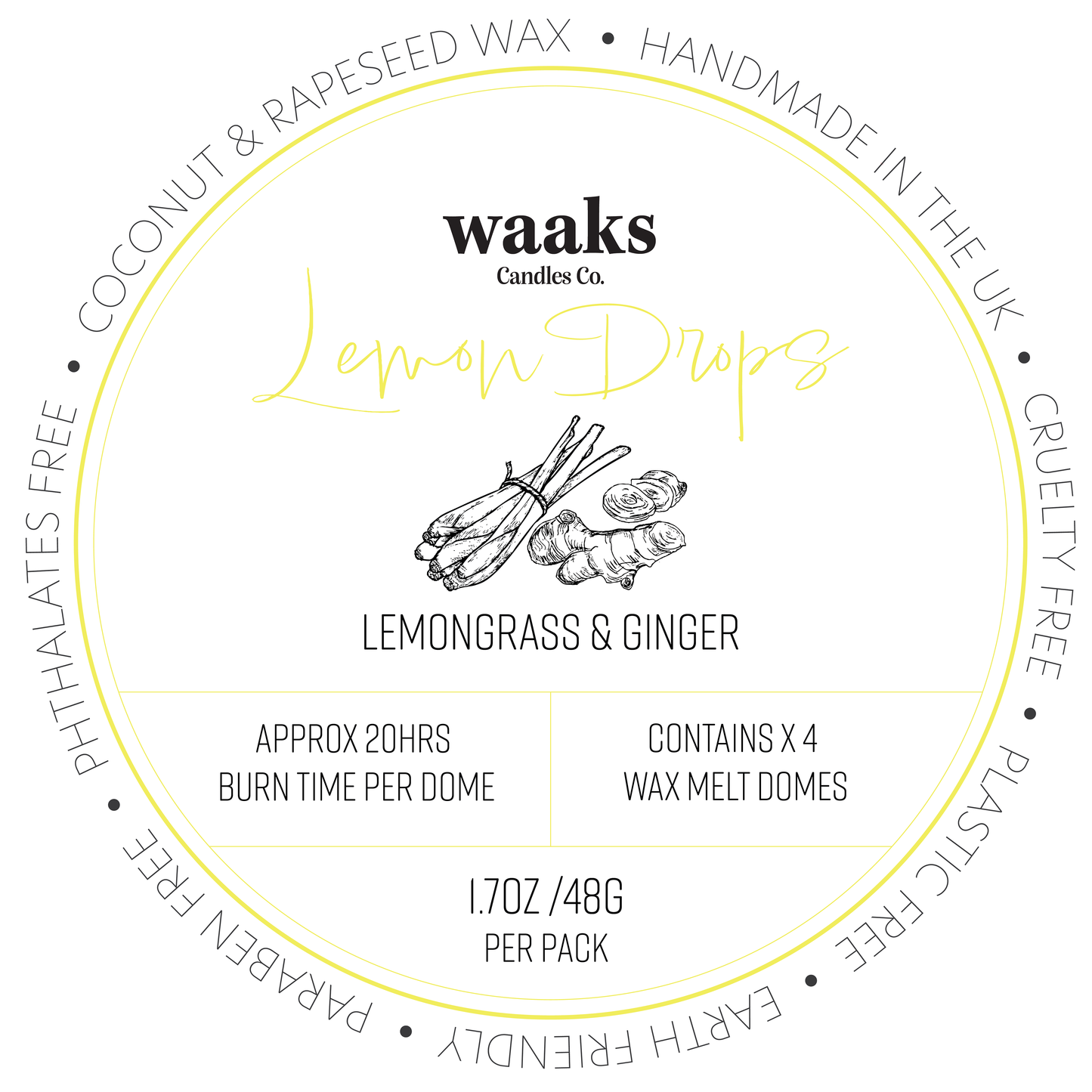 Lemon Drops | Wax Melts ( Pack of 4)