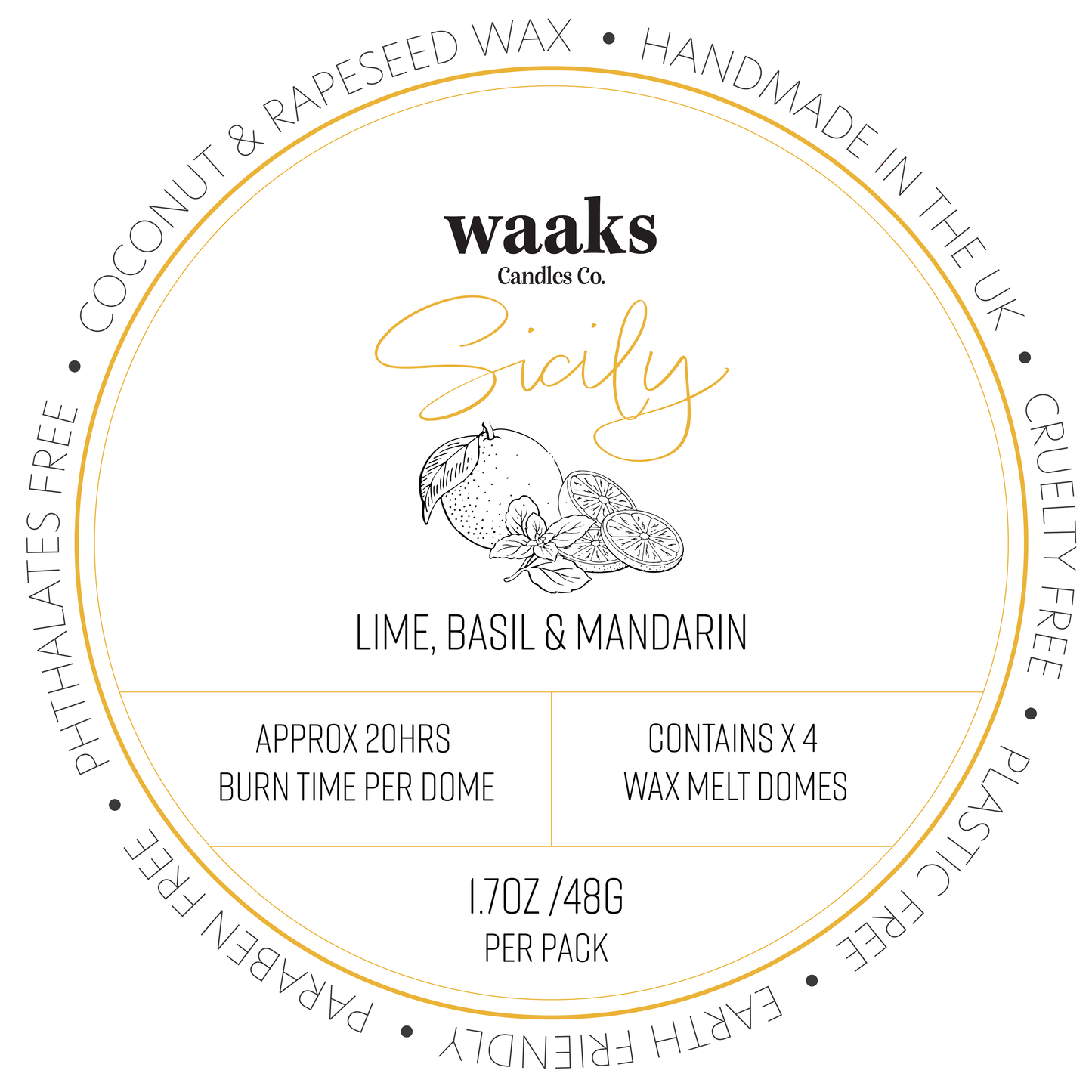 Sicily | Wax Melts ( Pack of 4)