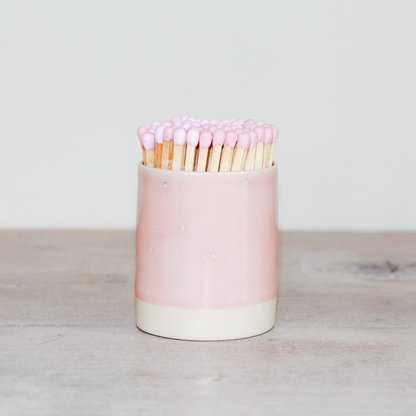 Pink-a-Boo Match Pot + Matchstick Refill
