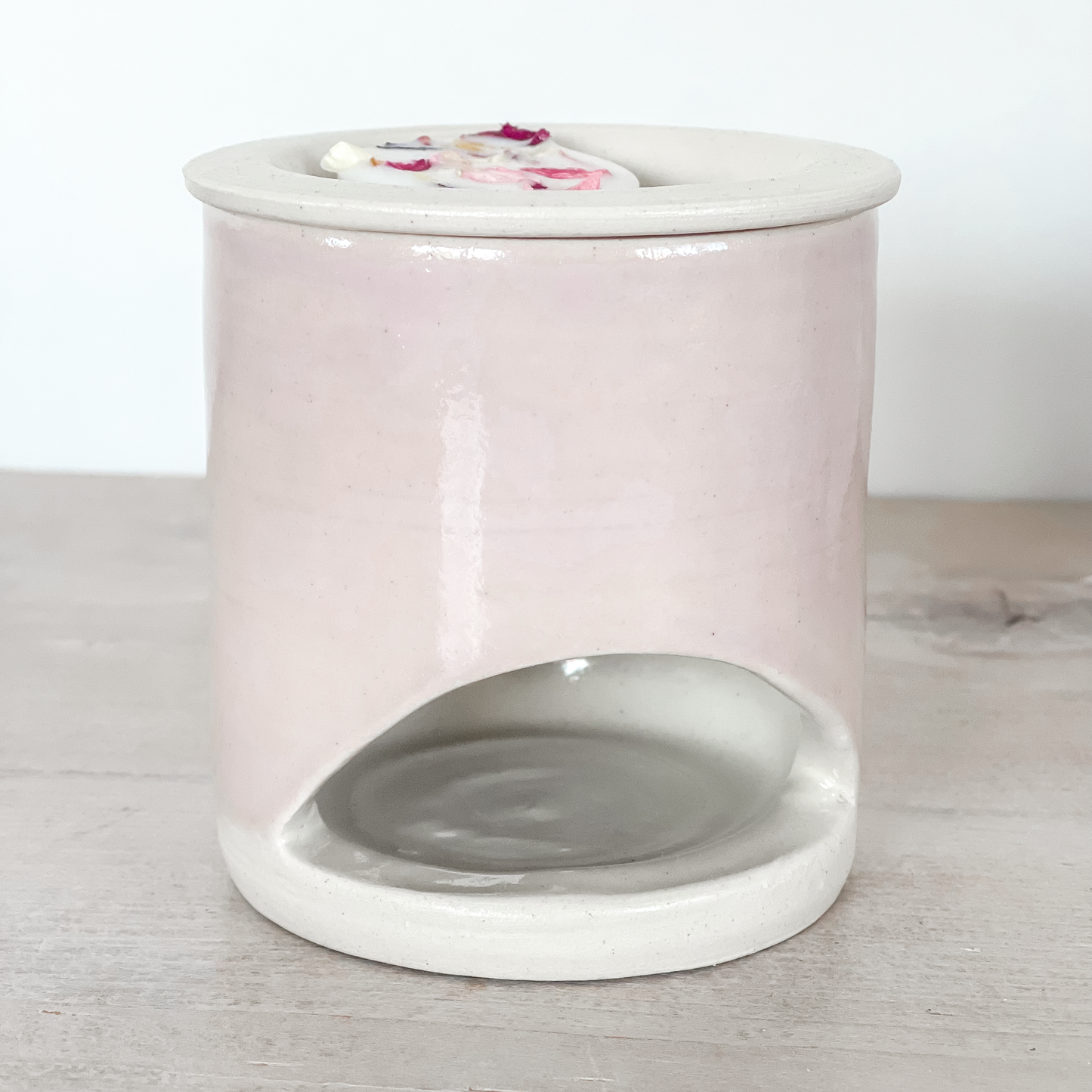 Pale Pink Handmade Ceramic Wax Burner