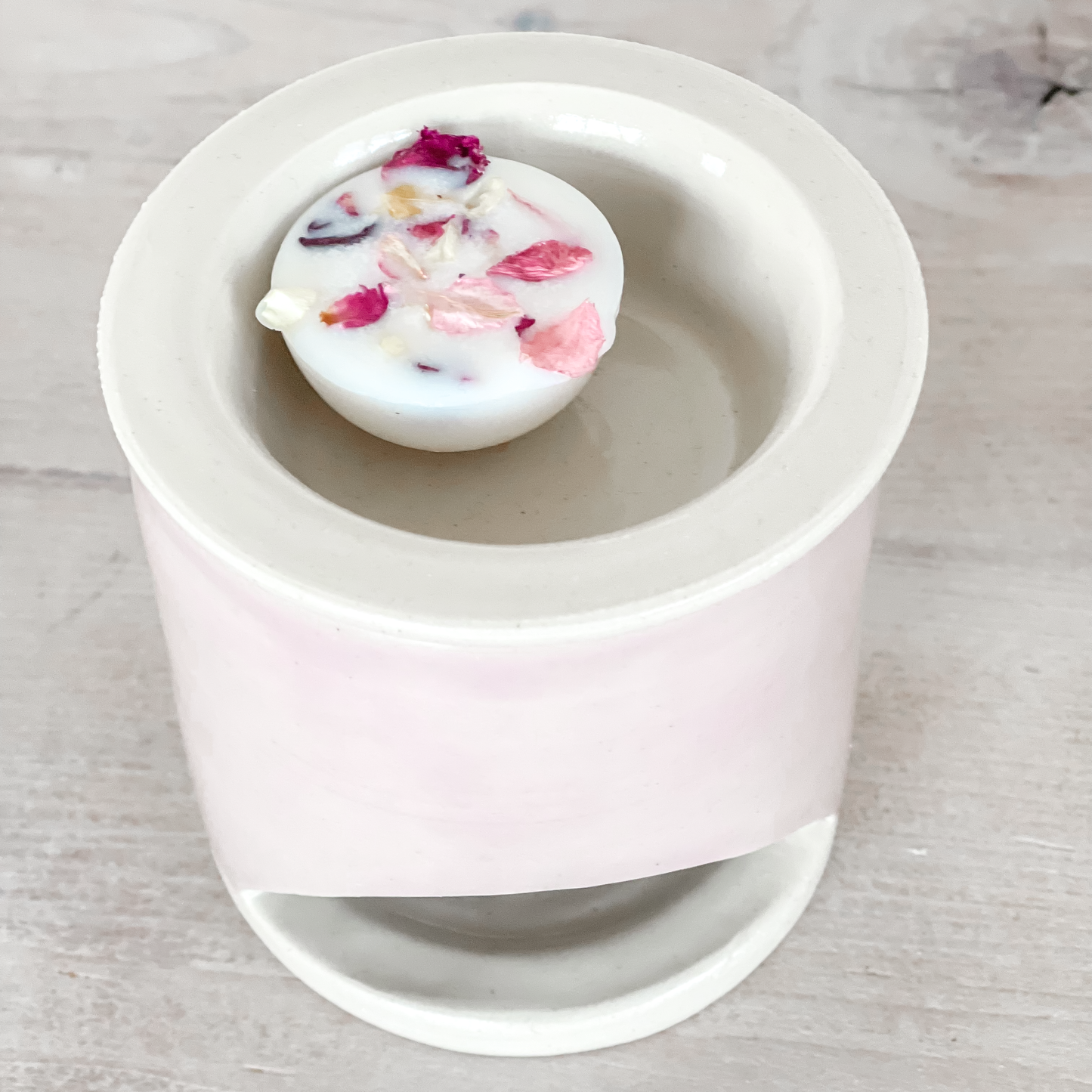 Pale Pink Handmade Ceramic Wax Burner
